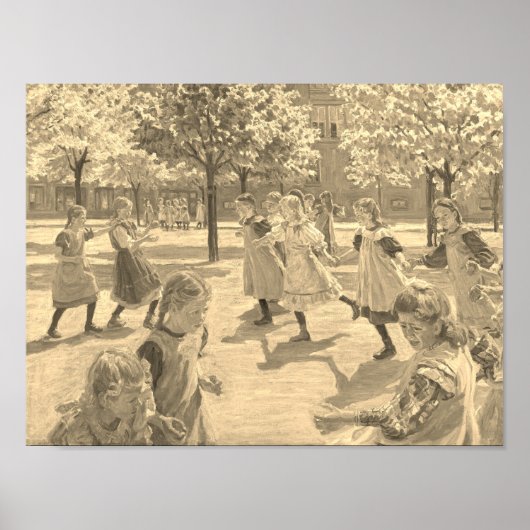 KINDEREN SPELEN MET PETER HANSEN-POSTER POSTER (Voorkant)