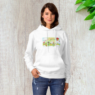 Kinderen spelen onder regenboog brandweer spuit hoodie