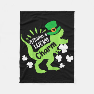 Kinderen St. Patrick's Day Mama's Lucky Charm Dino Fleece Deken