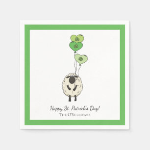 Kinderen St. Patrick's Day Schaap & Klaver Servet