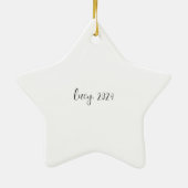 Kinderen Star Christmas Tree Ornament (Achterkant)