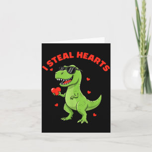Kinderen steel ik harten trex dino baby jongen val kaart