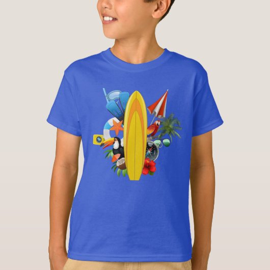 Kinderen strandjutter t-shirt (Voorkant)