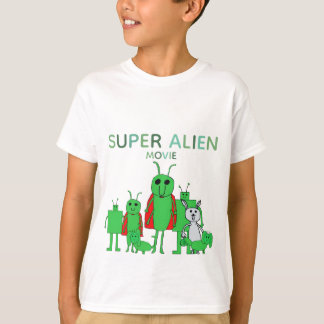 Kinderen Super Alien Film T-shirt met cast