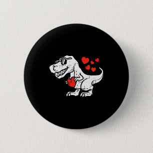 Kinderen T-rex Dino Hartjes Schattige Peuter Valen Ronde Button 5,7 Cm