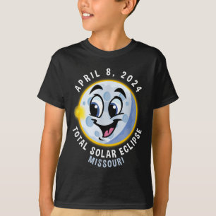 Kinderen T-shirt 8 april Zonsverduistering Missour