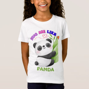 Kinderen T-shirt - Knuffel me als een panda 🐼