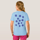 kinderen T-shirt met creatieve bloemen (Achterkant volledig)