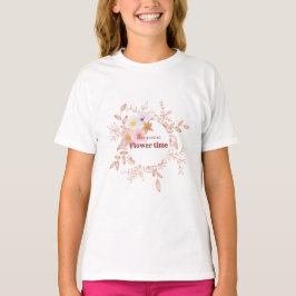 Kinderen T-shirt | Mooie botanische tee voor meisj