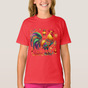 Kinderen T-shirt voor het jaar van de haan