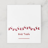 Kinderen Tafel Kerstkaarten Plaats (Buitenkant ongevouwen)