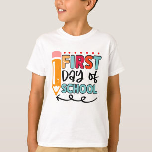Kinderen terug naar school shirt met leuke potlood