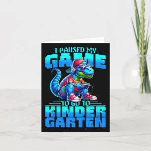 Kinderen Terug Naar School T-rex Ik Pauzeerde Mijn Kaart