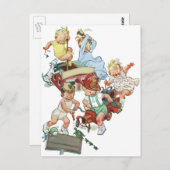 kinderen Toddlers die met brandweerwagens spelen Briefkaart (Voorkant / Achterkant)