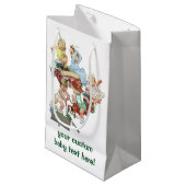 kinderen Toddlers die met brandweerwagens spelen Klein Cadeauzakje (Voorkant Gekanteld)