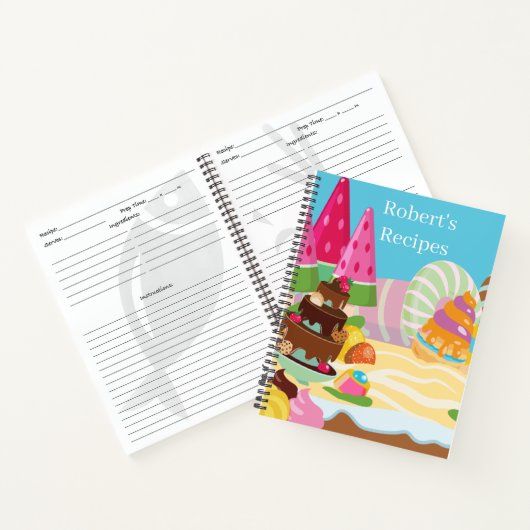 Kinderen toevoegen naam recept Notitieboek (Binnen)