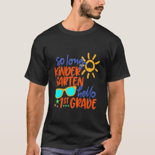Kinderen tot ziens kleuterschool hallo juf/meester t-shirt