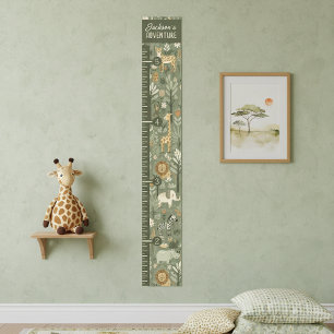 Kinderen Tribale Safari Jungle Groeimeter ID1260 Poster