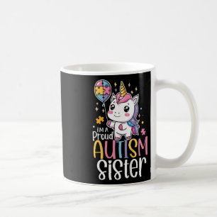 Kinderen Trots Autisme Zus Bewustzijn Schattige Ee Koffiemok
