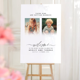 Kinderen Trouwen Reheersal Welkom Acryl Bord
