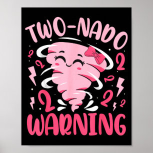 Kinderen Two-nado Waarschuwing 2e Verjaardag Nk To Poster