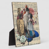 Kinderen uit het verleden & bloemencollage  fotoplaat (Zijkant)