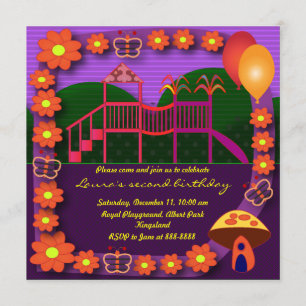 Kinderen uitnodiging op zaterdag: 037: Speelplaats