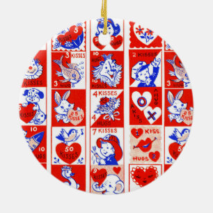 Kinderen Valentijnsdag Groeten Knuffels Kusjes Roo Keramisch Ornament