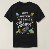 Kinderen van 2 jaar oud Astronauts & Rocket Buiten T-shirt (Design voorkant)