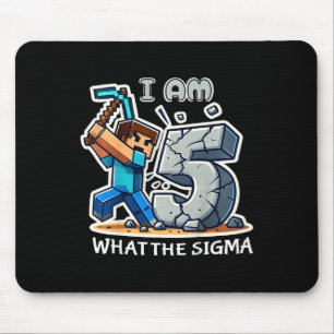 Kinderen van 5 jaar Sigma Pixel Art Mijnbouw Gamer Muismat