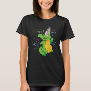 Kinderen van Birthday Alligator Reptile Animal Cut T-shirt