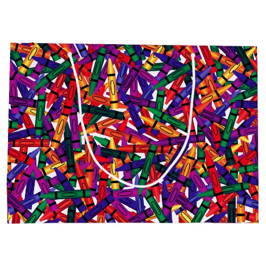 Kinderen van Birthday Crayon - grote cadeautas (Achterkant)