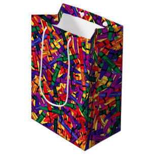 Kinderen van Birthday Crayon Middelgrote Gift Bag Medium Cadeauzakje