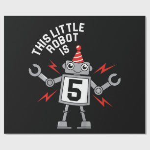 Kinderen van Birthday jongens Robot Robotics Costu Cadeaupapier