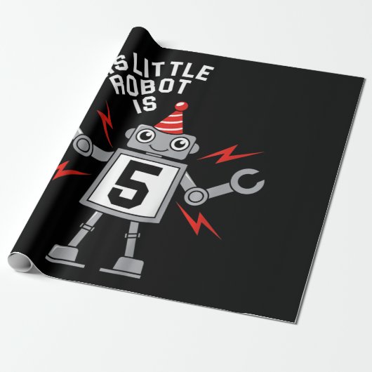 Kinderen van Birthday jongens Robot Robotics Costu Cadeaupapier (Uitgerold)