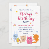 Kinderen van Birthday Kaart (Voorkant / Achterkant)