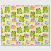 Kinderen van Birthday Kikkers Cadeaupapier (Vlak)
