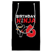 Kinderen van Birthday Ninja - 6 jaar oud partijthe Klein Cadeauzakje (Voorkant)
