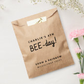 Kinderen van Birthday Party Rustic Kraft Wilde Blo Bedankzakje (Gezegeld)