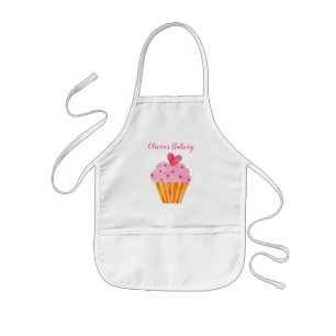 Kinderen van Cupcake waterverf vintage bakken Kinder Schort