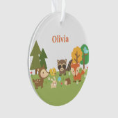 Kinderen van Cute Woodland Forest Animals Ornament (voorkant)