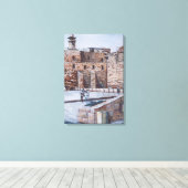 Kinderen van de 2e tempel van Israël Canvas Afdruk (Insitu (Houten vloer))