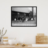 Kinderen van de Afrikaanse Amerikaanse basisschool Poster (Keuken)