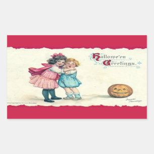 Kinderen van de groeten van de Heren en Pumpkin  Rechthoekige Sticker