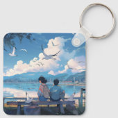 Kinderen van de Kust: Sunny Day Serenity Sleutelha Sleutelhanger (Achterkant)