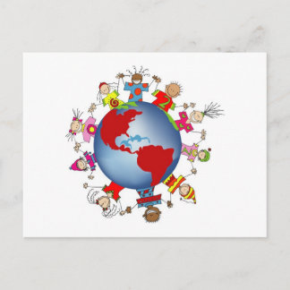 Kinderen van de wereld briefkaart