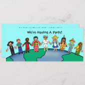 Kinderen van de wereld kaart (Voorkant / Achterkant)