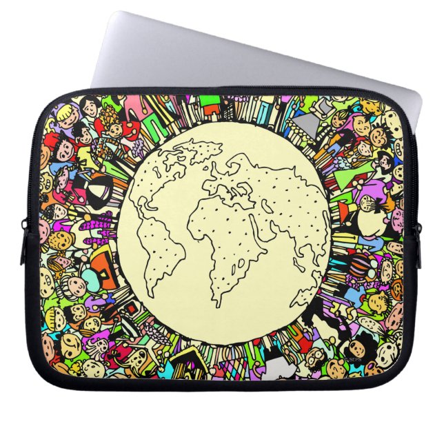 Kinderen van de wereld laptop sleeve (Voorkant)
