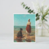 Kinderen van de zee, Jozef Israels Briefkaart (Staand voorkant)