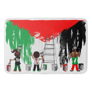 Kinderen van Gaza schilderen Palestijnse vlag Badmat